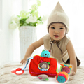 4Pcs lot Cartoon Animal Triangle Rattle Toys Baby Soft Cloth Plush Building Blocks Early Educational Toy
