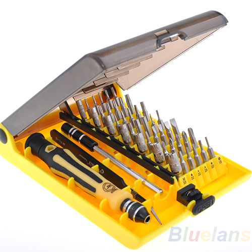 New 6089A 45 in 1 Precision Torx Screwdriver Cell Phone Repair Tool Set Tweezer Mobile Phone