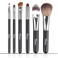 Sale New Arrival Fashion 6pcs Natural Synthetic Hair Hot Designer Makeup Brush Set With Brush Roll Bag Free Shipping