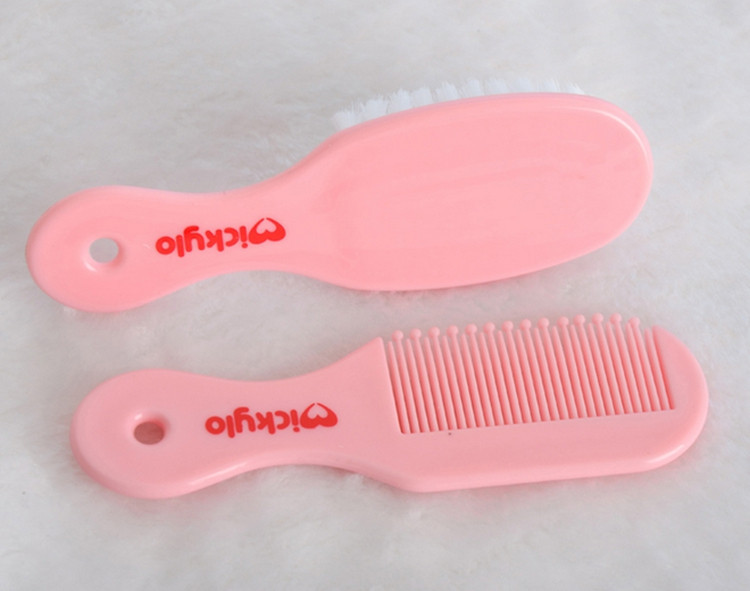 2PCS Solid Safe Baby Brushes & Combs Infant Teezer Hairbrush For Baby Hair Brush Set High Quality Baby Hair Care Hair Comb Baby (8)