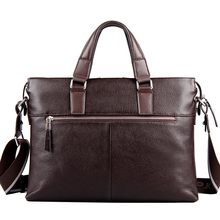 100 GENUINE LEATHER cowhide Shoulder leisure men s bag business messenger portable briefcase Laptop large Purse