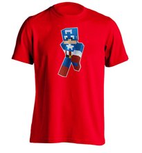 2015 Special Offer Sale Print No Short O-neck Cotton Camisetas Bape Marvel Captain A. Minecraft – Mens Design T Shirt Custom Tee