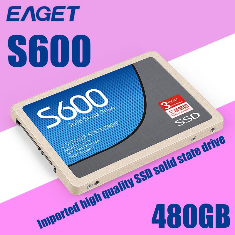 Hard Disk Portable HDD Case  EAGET S600-480GB HDD SDD Enclosure External Hard Drive 2.5 Inch SATA 3 Hard Drive Free Shipping