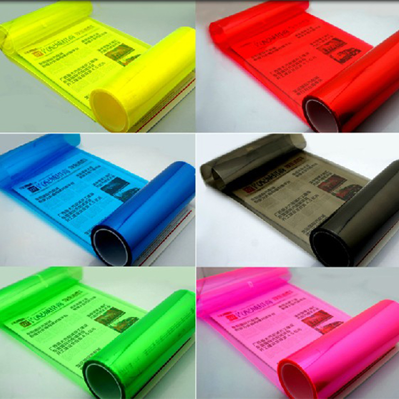 Free Shipping 12 Colors 30cm x100cm Auto Car Light Headlight Taillight Tint Vinyl Film Sticker Hot
