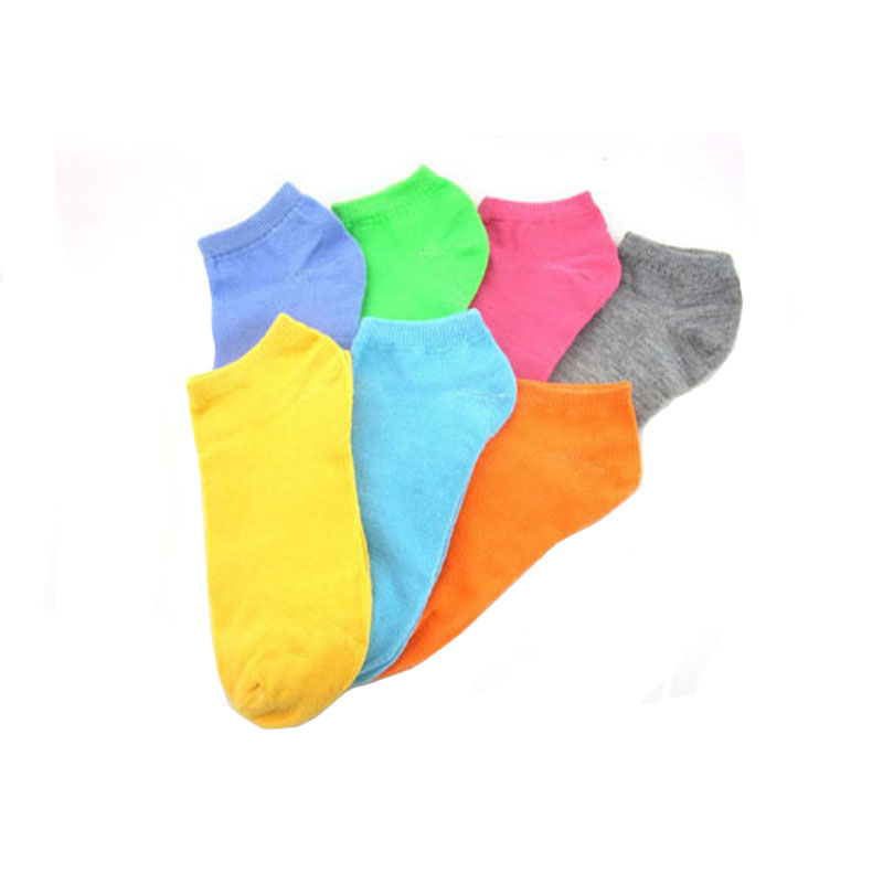 10 Pairs Candy Color Women Short Ankle Boat Low Cut Dress Sport Socks Crew Casual Cotton