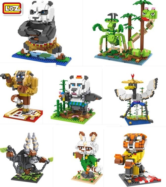 2016 new arrive loz mini qute kawaii 3d kung fu panda po 2016 new arrive loz mini qute kawaii 3d kung fu panda po