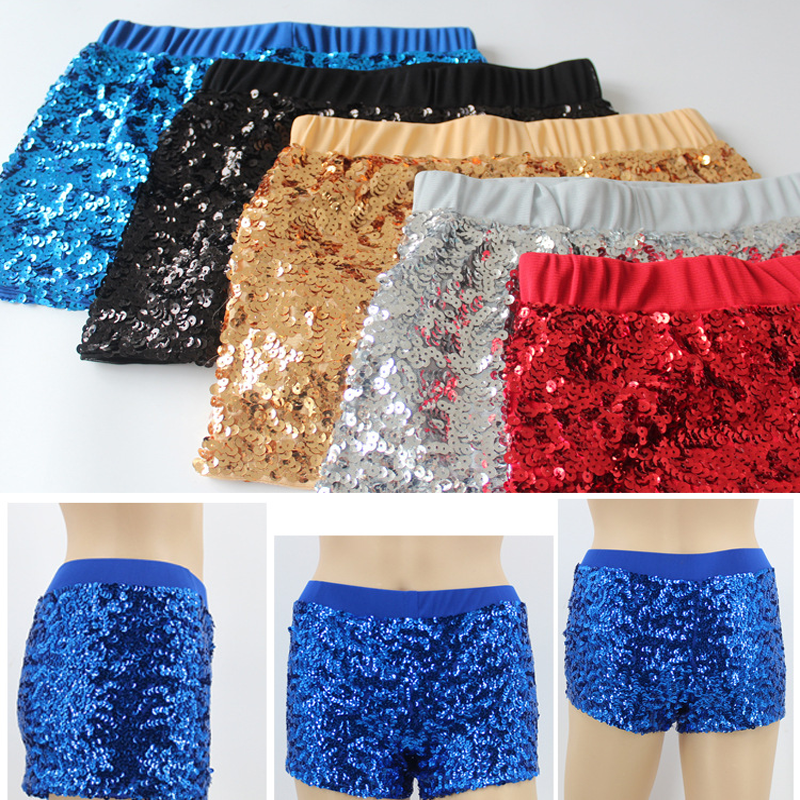 high waisted gold sequin shorts