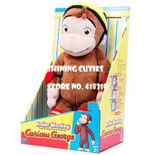 Original Curious George Monkey Cute Soft Stuffed Animals Plush Toy Doll Children Boy Gift Birthday Gift Collection