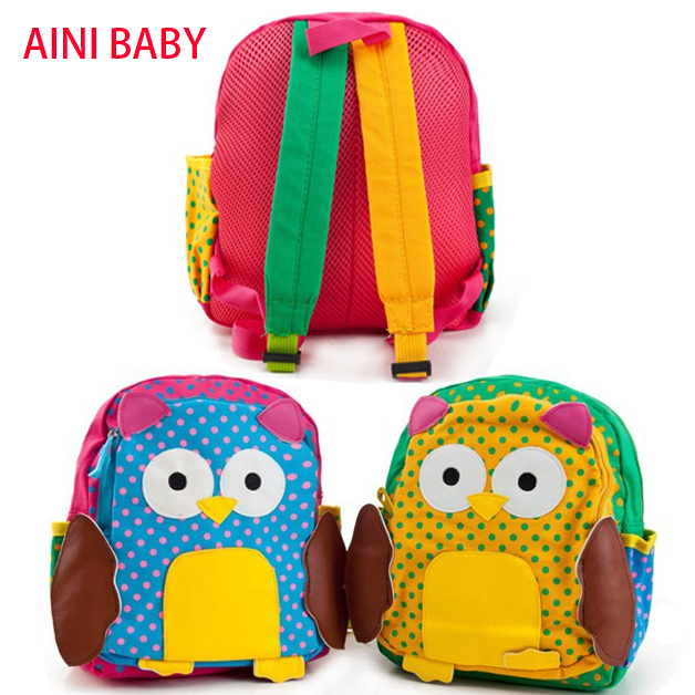 Super Lovely!Cartoon Owl Kid Backpack Children Sch...