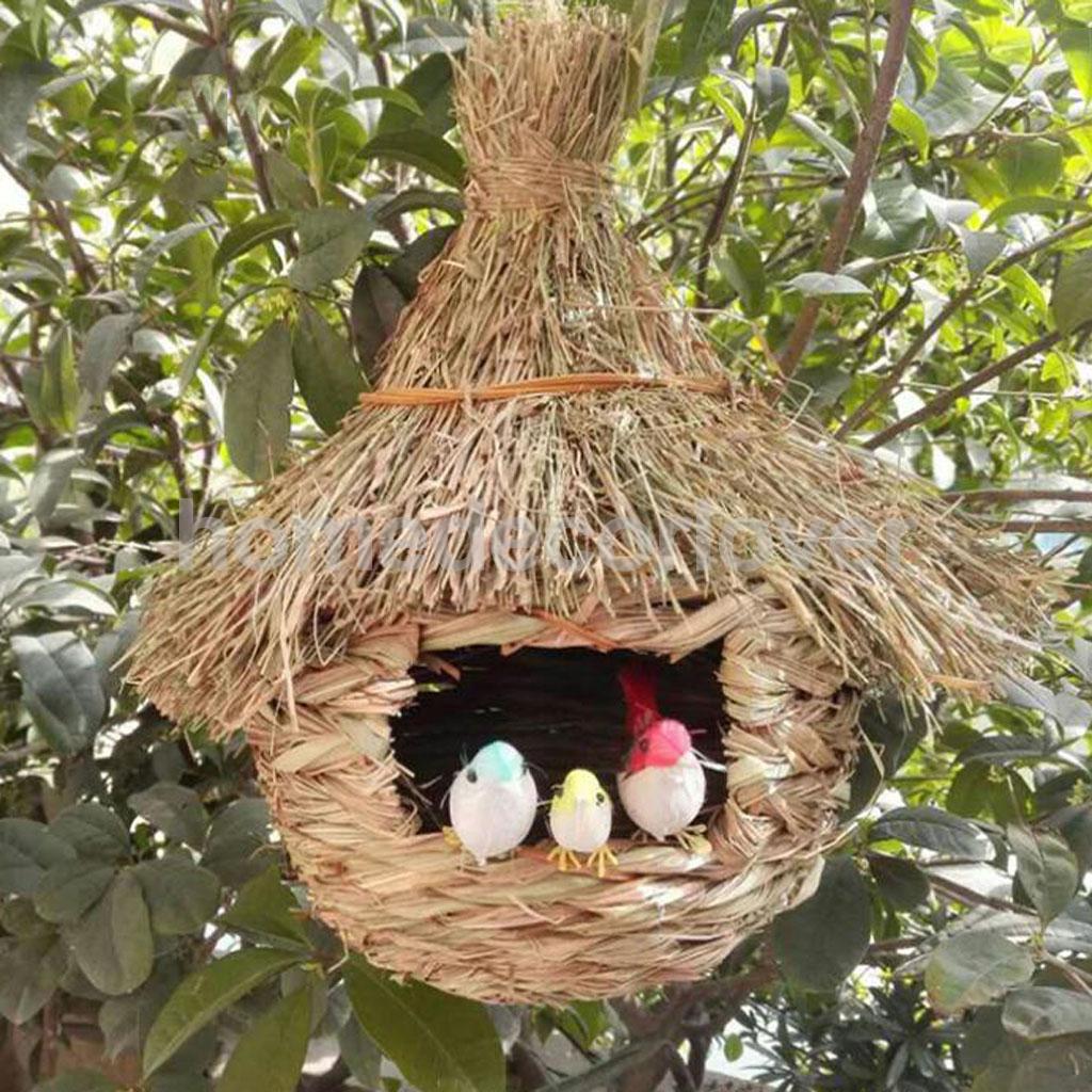 2x Bird Nest Box Wild Life Hanging Pocket House Cold Weather Rest for Birds 