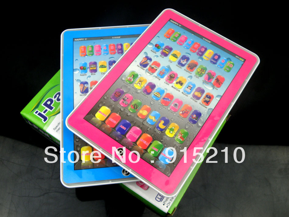 Free Shipping -I Pad MINI with Music& Light 2 colours MixedI ,NEW Y Pad MINI educational toys for children,200PCS/Lot