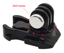 Go pro accessories 360 Degree Rotate Buckle Base Vertical Surface Mount Adapter for GoPro Hero 4 3+2 1 sj4000 sj5000 GP203