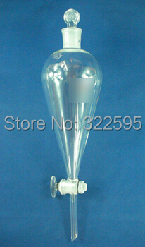 Free shipping 500ml glass separatory funnel with glass stopper