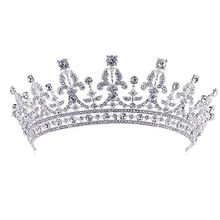 Luxury Wedding Bridal Crystal Tiara Crowns Princess Queen Pageant Prom Rhinestone Veil Tiara Headband Wedding Hair Accessory