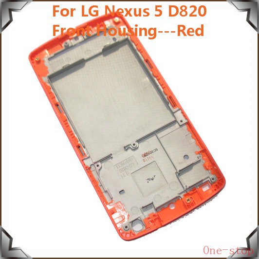 For LG Nexus 5 D820 Front Housing---Red03