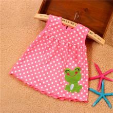 Baby Dresses 0-18 months Girls Infant Cotton Clothing Dress Summer Clothes Printed Embroidery Girl Kids Dress