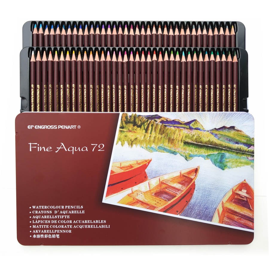artist quality 72 color lapices watercolor professional soft core water soluble coloured pencils set for fine art drawing sketch colour pencil set colores lapices72 color aliexpress