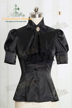 New Fashion Sweet Short Sleeves Satin Blouses Lolita Blouses
