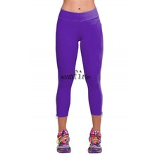 The new fashion sexy woman leotard Capri running pants High waist clipping stretch exercise nine minutes