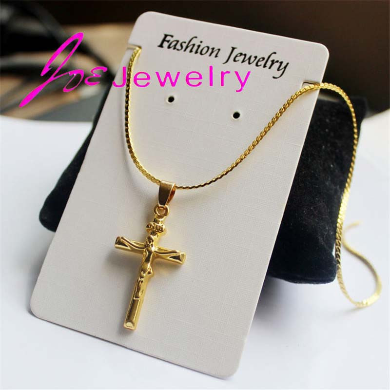 Gold-Jesus-Piece-Cross-Necklace-5
