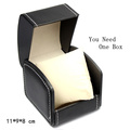 Top Leather Brand Watch Box Black Watch Storage Box Bracelet Watch Display Case Fashion Watch Packing