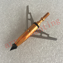 two expandable blades arrow point 6pcs arrow tip hunting arrow head and archery broadhead for crossbow
