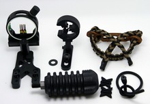 Upgrade Kit Archery Compound Bow archery combo Stabilizer Optic Sight Arrow Rest Peep String 6in1set arrow