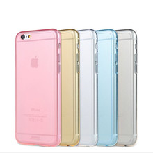 Кристально чистый прозрачные мягкие кремния 0.3 мм тпу чехол для iPhone 4 4S 5 5S 6 6 S / 6 плюс 6 S плюс