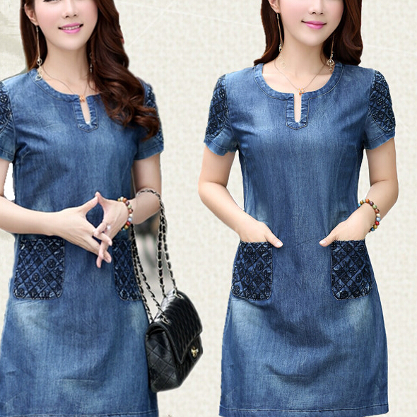 ladies denim dresses for sale