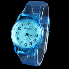 2015 New XINSLON Fashion Casual Watches Transparent Band Style Clock Hours Famous Brand Women’s Quartz Watch Relogio Relojes