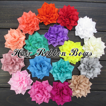 20pcs/lot 3″Poinsettia Fabric Flowers Winter Flower Decoration For Baby Girls/Toddlers Headband 20 Colors