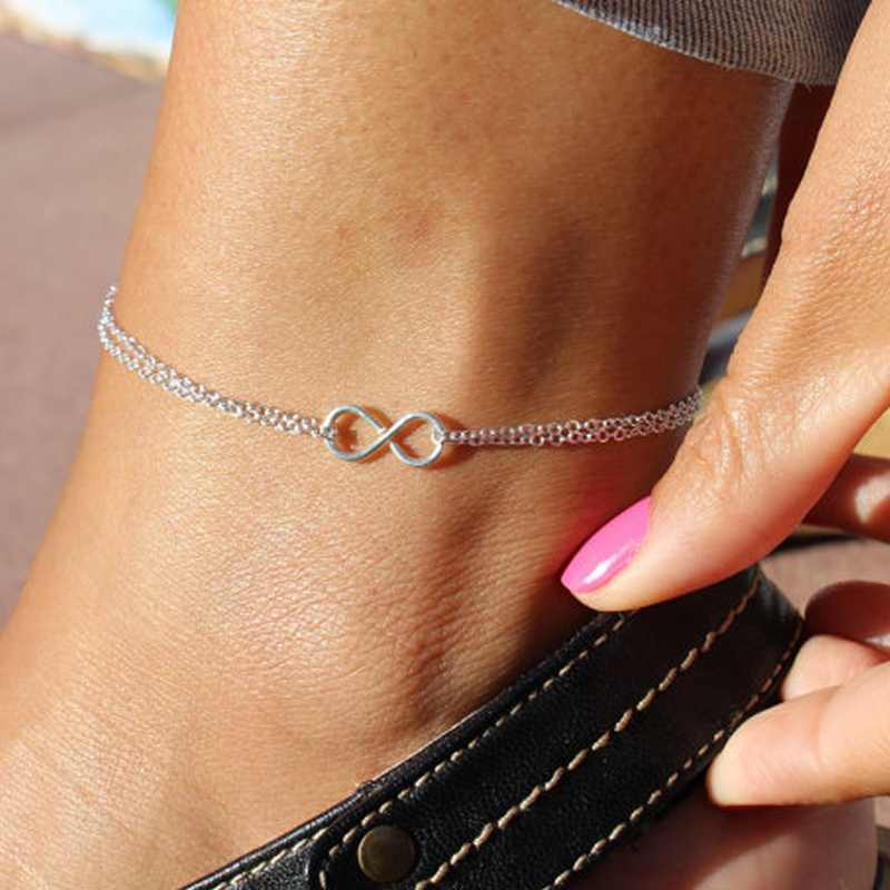gold//silver plated Womens ankle chain bracelet anklet various styles