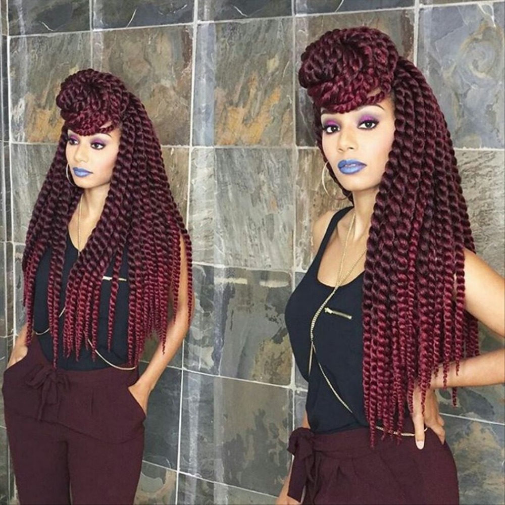 Crochet Braid Hair 22 Ombre Braiding Hair Synthetic Crochet Braids ...