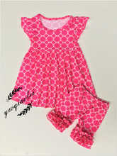 20sets/lot FP-076 Pink Floral Pattern Flutter Swing Top&Icing