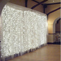 6M x 3M 600 LED Home Outdoor Holiday Christmas Decorative Wedding xmas String Fairy Curtain Garlands