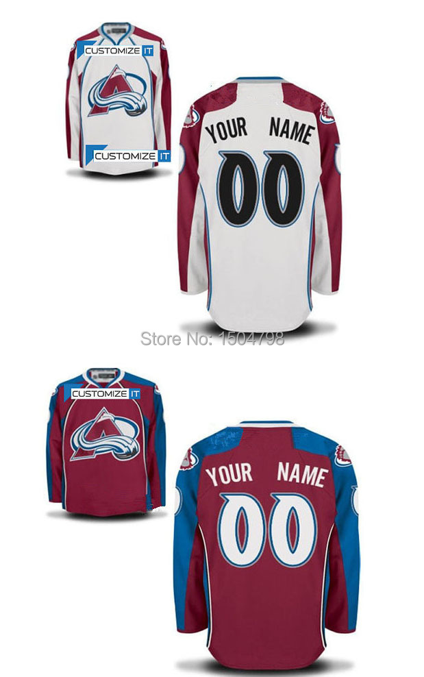 Customized/Custom Colorado Avalanche Hockey Jerseys Red/White,New Stitched Cheap Jersey,100% Embroidery Logo,Size M-3XL