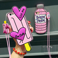 3D Lovely Boys Tears Mineral Water Ice lolly Case for iPhone 7 7Plus 5 5S SE