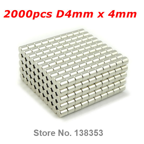 500pcs Bulk Super Strong Rare Earth Neodymium Cylinder Magnets Dia 4mm x 4mm N35 Small Round NdFeB Bar Rod Magnet