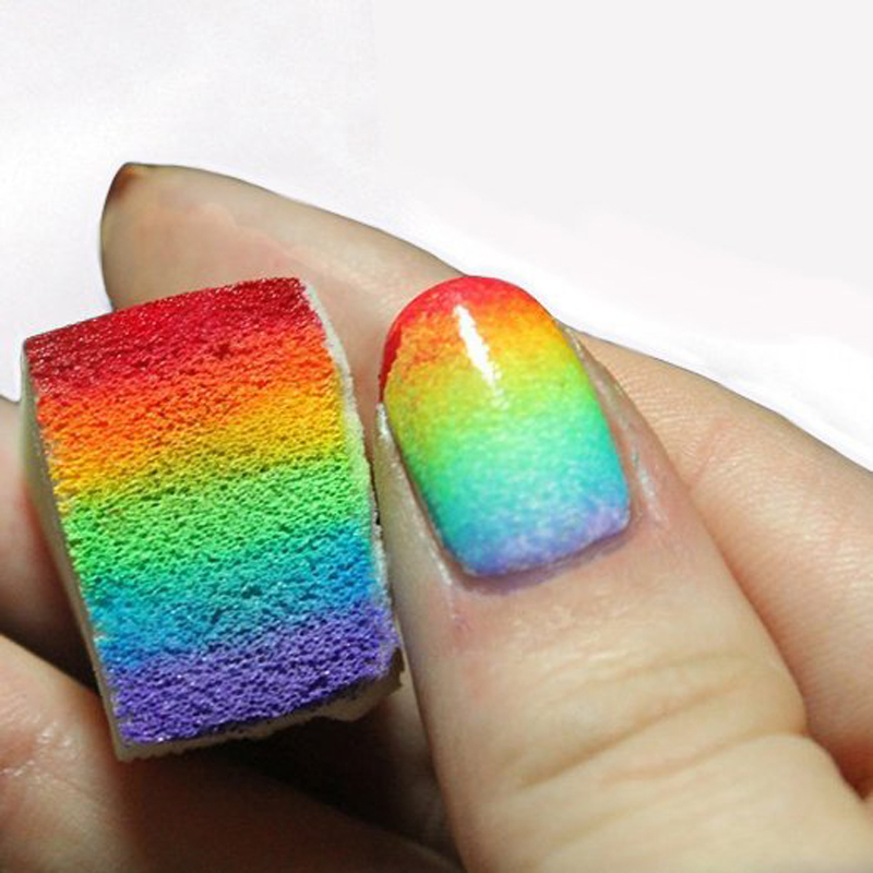 Introducing The Diy Sponge Manicure Brit Co Sponge Nail Art Fashion Bat