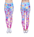 New 3D print Women Leggings Emoji Legins Girls Elastic Jeggings Shiny Novelty Sexy Leggins Tayt Fitness