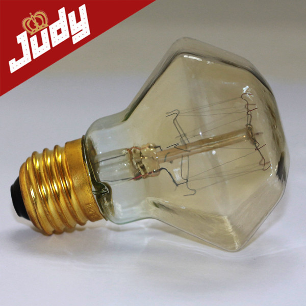 10pcs/lot 40W 110V 220v Diamond  Tungsten Incandescent Bulb Tungsten  Bulb Edison Light  Retro Lamp  Incandescent Edison Bulb