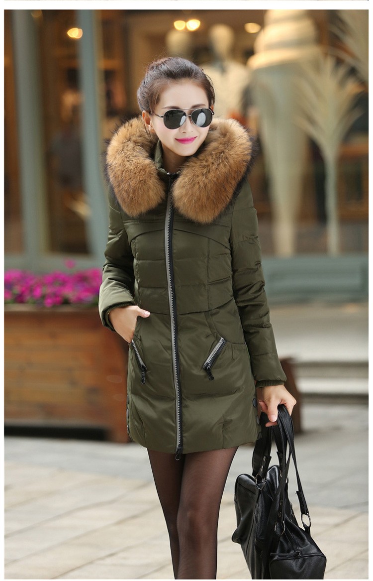 2015 Hot Sale Korean Women Fashion Long Coat Solid Slim With Hooded Jacket Women Winter Coat Female Plus Size Zipper Coat JT143 (15)