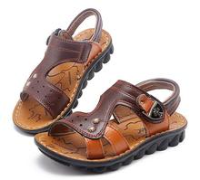 Boys Summer Sandals Genuine Leather Fashion baby shoes Children Beach Light Shoes Sandals Boys Girls Slippers