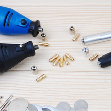 Hot New Practical 8pcs/Set Brass Collet Include 1mm/1.6mm/2.3mm/3.2mm Rotary Tool Fit Dremel Drill  #69134