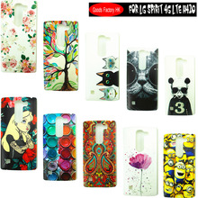 Top Selling Stock Cartoon Pattern Matte Hard Plastic Back Case for LG Spirit 4G LTE H420 H422 H440N Cell Phone cases Cover