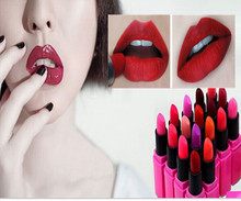 1pcs hot sell famous brand beauty red lipsticks lipstick professional makeup waterproof lip stick cosmetic batom