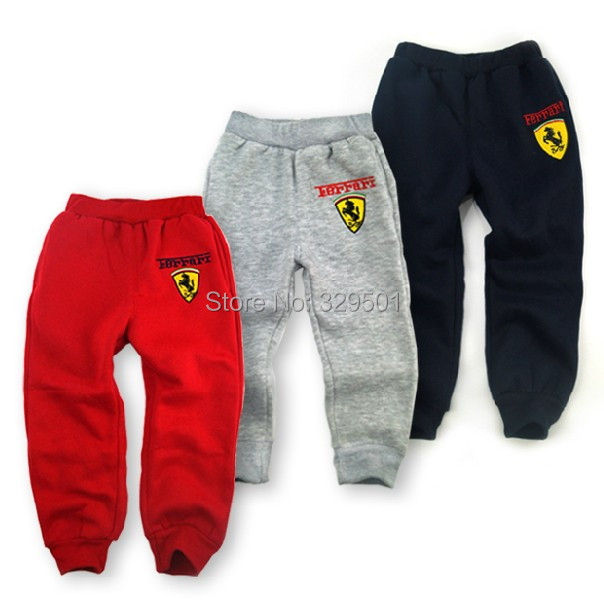 Spring and autumn car sign child trousers male female child casual pants 100% cotton knitted pants long sports pants 5pcs/lot