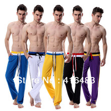 2014 WJ new men’s milk silk Yoga Full Length trousers soft sports pants basketball trousers pajamas short S/M/L/XL free ship