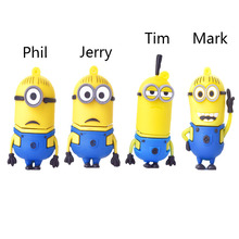 The full capacity cute Minions usb 2.0 usb flash drive 8gb 16 gb 32 gb pen drive memory stick pendrive u disk