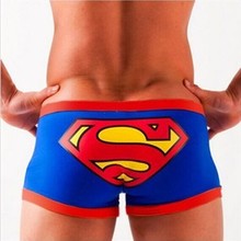 Men Cartoon Sexy Mens Superman Boxer Men’S Underwear Boxers Man Brand Hot Trunks Gay Underpant L XL